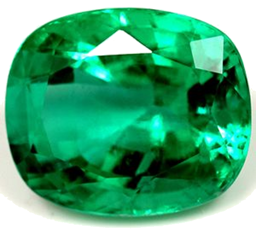 7.59 carat GREEN Cushion Smaragdas (1)