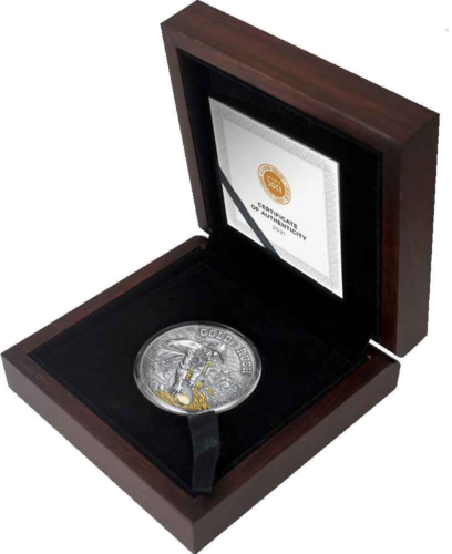 2000 franks gold rush 2021 Cameroon silver coin (3)