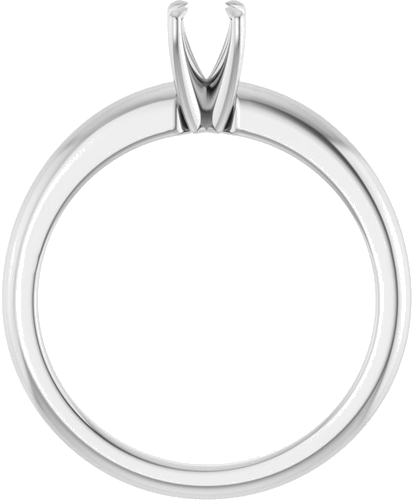 Sužadėtuvių Žiedas „Solitaire“ 585 Baltojo Aukso Round 4.1mm (2)