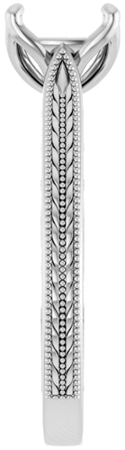 Sužadėtuvių Žiedas „Solitaire“ 14k white gold Round 7.4mm (4)