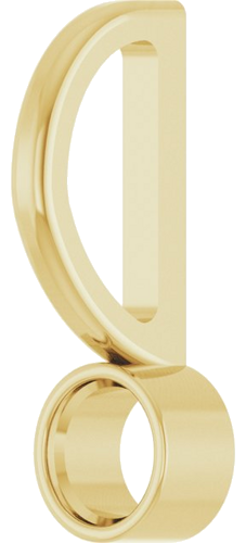 Pakabukas „Bezel-Set Solitaire Charm“ 585 Geltonojo Aukso Round 3mm (2)