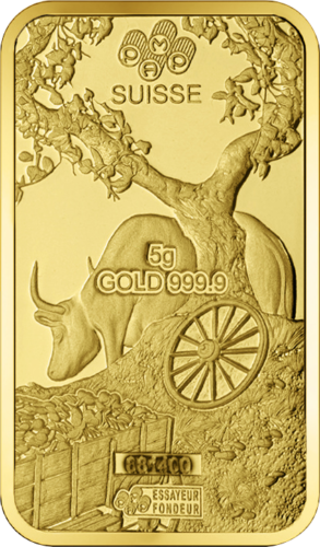 5 g Investment Gold Bar Year of the Ox PAMP (4)