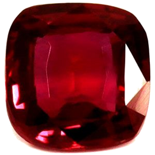 0.89 carat RED Cushion Rubinas (1)
