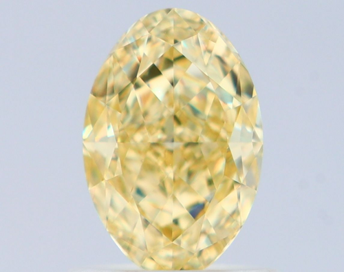 1.01 carat Fancy Yellow-VS1 Natūralus Oval Deimantas (1)