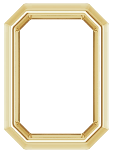 Pakabukas „Solitaire Slide“ 585 Geltonojo Aukso Emerald 6mm x 4mm (1)