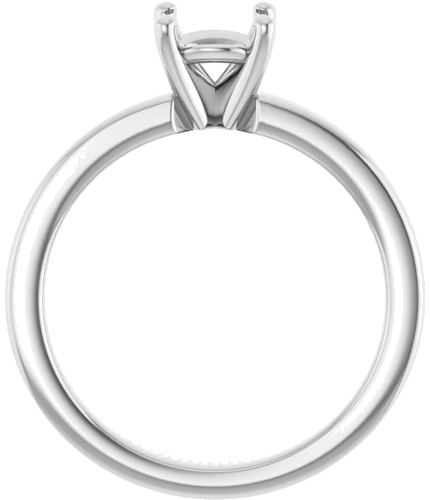 Sužadėtuvių Žiedas „Solitaire“ 585 Baltojo Aukso Round 6.5mm (2)