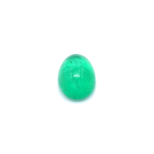 1.07 carat GREEN CABOCHON cut Oval Smaragdas (1)