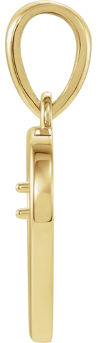 10K Yellow 1.5 mm Heart Pendant Mounting (2)