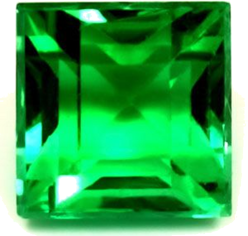 1.82 carat GREEN Square Smaragdas (1)