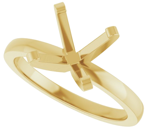 14K Yellow 8.7 mm Round 4-Prong Engagement Ring Mounting (5)