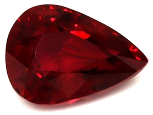 0.9 carat RED Pear Rubinas (1)