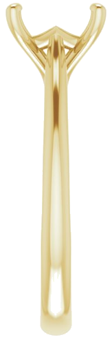 14K Yellow 6.5 mm Square Solitaire Engagement Ring Mounting (4)