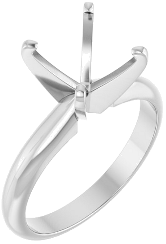 Sužadėtuvių Žiedas „Light Solitaire“ 585 Baltojo Aukso Square 7mm (1)