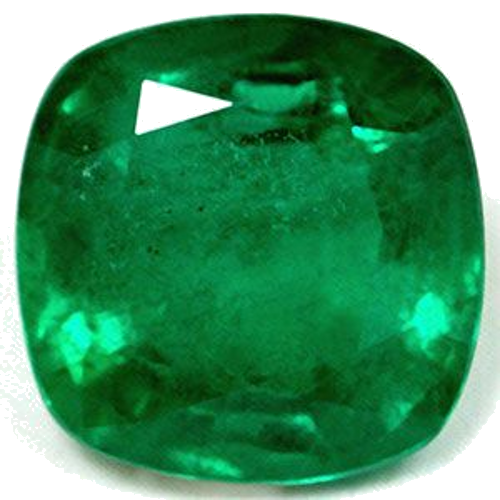 4.25 carat GREEN Cushion Smaragdas (1)