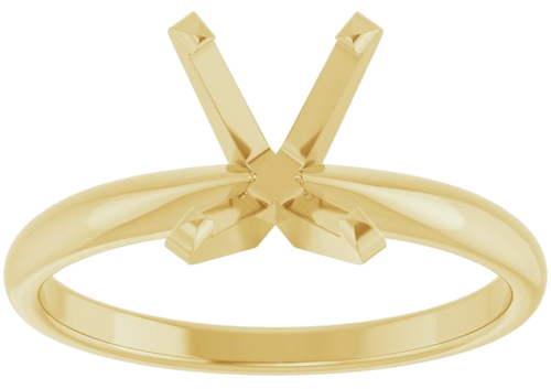 Sužadėtuvių Žiedas „Solitaire“ 585 Geltonojo Aukso Oval 9mm x 7mm (3)