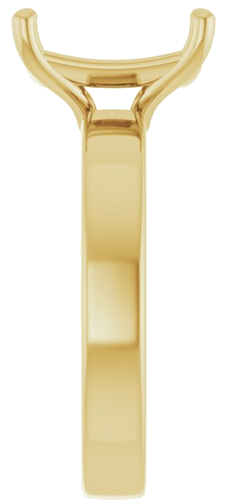 Sužadėtuvių Žiedas „Solitaire“ 585 Geltonojo Aukso Emerald 10mm x 8mm (4)