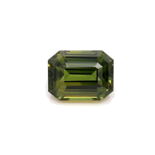 5.18 carat GREEN STEP cut Octagonal Safyras (1)