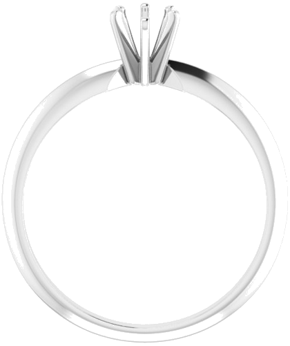 14K White 6x4 mm Pear Engagement Ring Mounting (2)