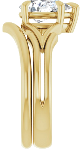 Sužadėtuvių Žiedas „Solitaire“ 585 Geltonojo Aukso Pear Shape 9mm x 6mm (9)