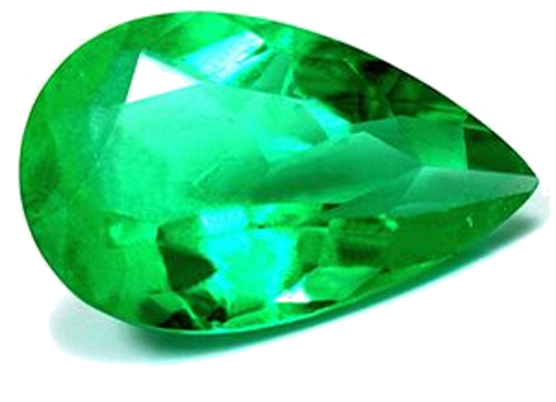 4.68 carat GREEN Pear Smaragdas (1)