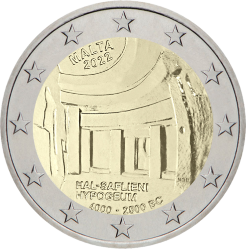 2022 Malta Hal Saflieni Hypogeum (UNESCO) 2 euro coin (1)