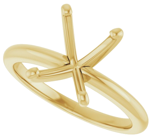 Sužadėtuvių Žiedas „Solitaire“ 585 Geltonojo Aukso Emerald 9mm x 7mm (5)