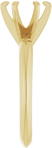 Sužadėtuvių Žiedas „Solitaire“ 585 Geltonojo Aukso Round 7mm (4)