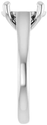Sužadėtuvių Žiedas „Solitaire“ 585 Baltojo Aukso Oval 10mm x 8mm (4)