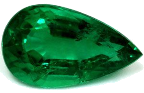 2.6 carat GREEN Pear Smaragdas (1)