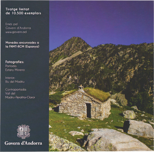 2022 Андорра Набор монет евро BU (5)