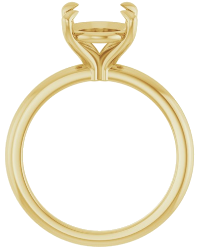 Sužadėtuvių Žiedas 750 Geltonojo Aukso Oval 11mm x 9mm (2)