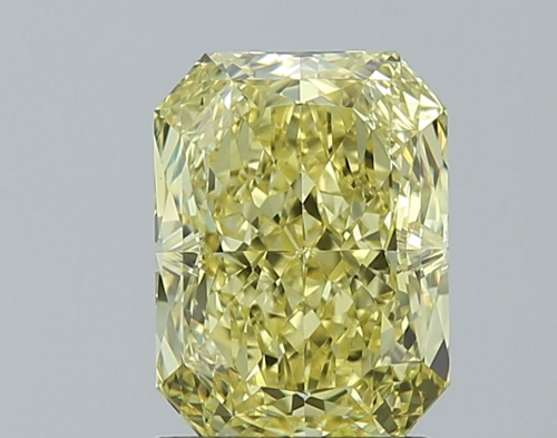 2.0 carat Fancy Intense Yellow-VS1 Natūralus Radiant Deimantas (1)