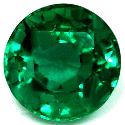 1.37 carat GREEN Round Smaragdas (1)