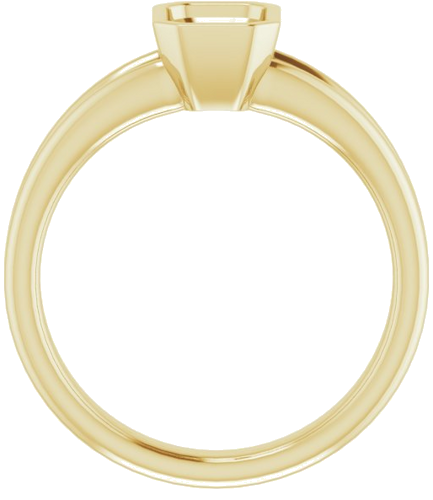 14K Yellow 7x5 mm Emerald Engagement Ring Mounting (2)