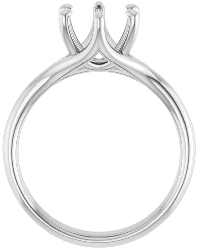 Sužadėtuvių Žiedas „Solitaire“ 585 Baltojo Aukso Round 8mm (2)