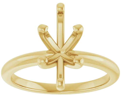 14K Yellow  12x6 mm Marquise Solitaire Engagement Ring Mounting (3)