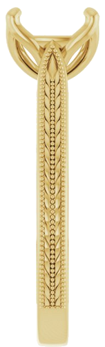 Sužadėtuvių Žiedas „Solitaire“ 585 Geltonojo Aukso Round 8mm (4)