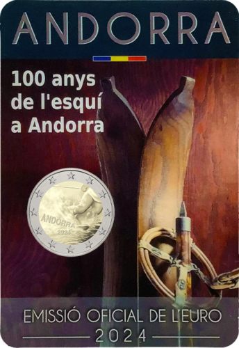 2024 Andorra 2 Euro BU Coin for Alpine Skiing (2)