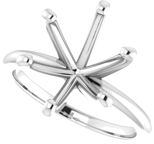 Sužadėtuvių Žiedas „Solitaire“ 585 Baltojo Aukso Oval 12mm x 10mm (5)