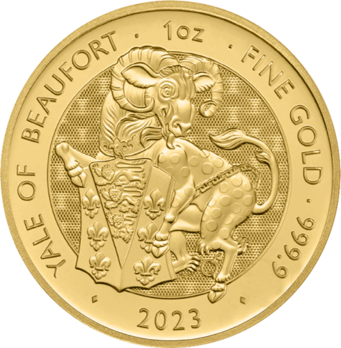 1 oz Tudor Beasts Yale of Beaufort 2023 Great Britain Gold Coin (1)