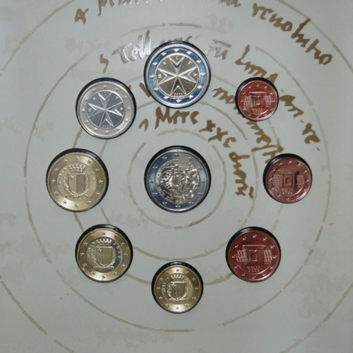 2023 Малта UNC Комплект евро монети (3)