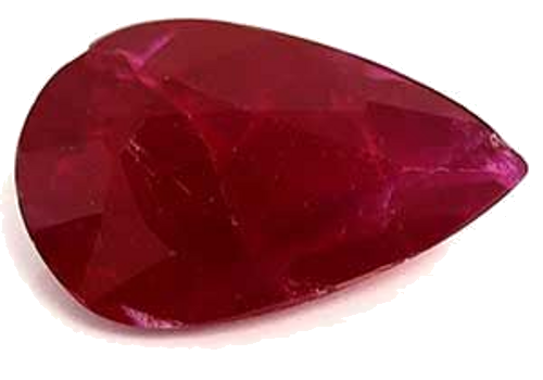 1.38 carat RED Pear Rubinas (1)