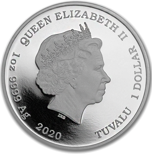 1 унция. Сребърна монета Златното око на Джеймс Бонд 2020 Australia PROOF (3)