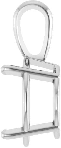 10K White 13 mm Round 4-Prong Pendant Mounting (3)