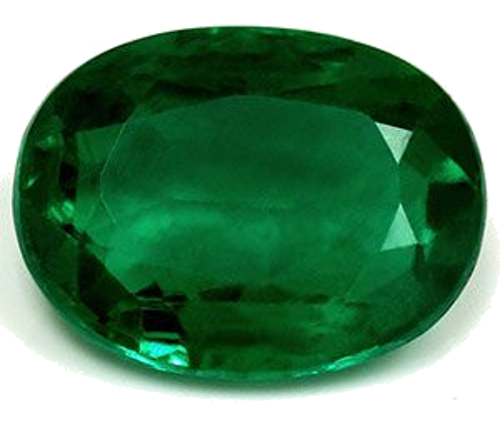 3.06 carat GREEN Oval Smaragdas (1)