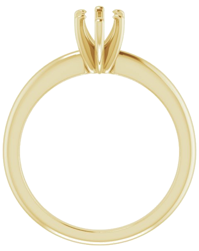 14K Yellow  9x4.5 mm Marquise Solitaire Engagement Ring Mounting (2)