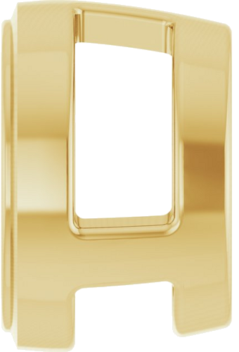 Pakabukas „Round Bezel-Set Slide“ 585 Geltonojo Aukso Round 6mm (3)