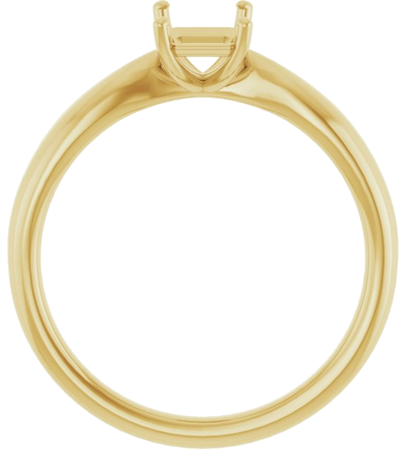 Sužadėtuvių Žiedas „Solitaire“ 585 Geltonojo Aukso Emerald 7mm x 5mm (2)