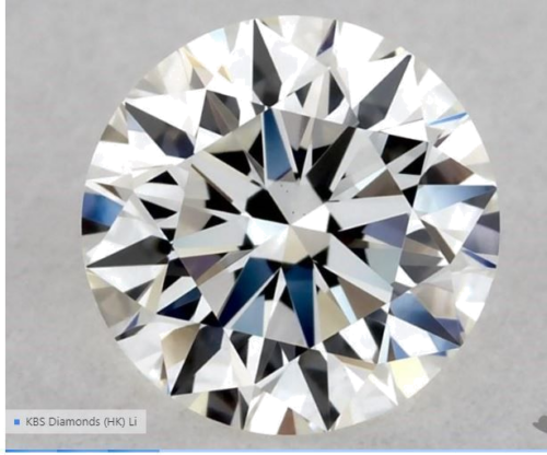 0.56 carat H-VVS2 Excellent cut Natūralus Round Deimantas (1)