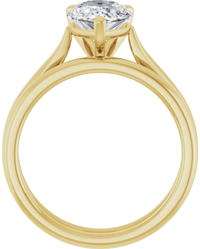 14K Yellow 10x7 mm Pear Engagement Ring Mounting (7)